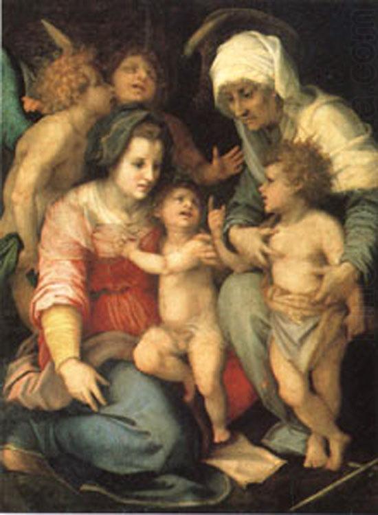 Andrea del Sarto The Holy Family with Angels (mk05) china oil painting image